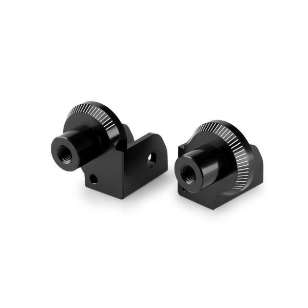 Puig Puig footpeg adaptors rider | black | benelli trk 702/x 2023>current